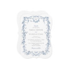 Blue Toile De Jouy Wedding Invitation Chinoiserie 