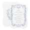 Blue Toile De Jouy Wedding Invitation Chinoiserie 