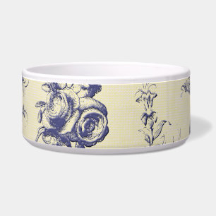 Blue Toile French Country Cherub Pattern