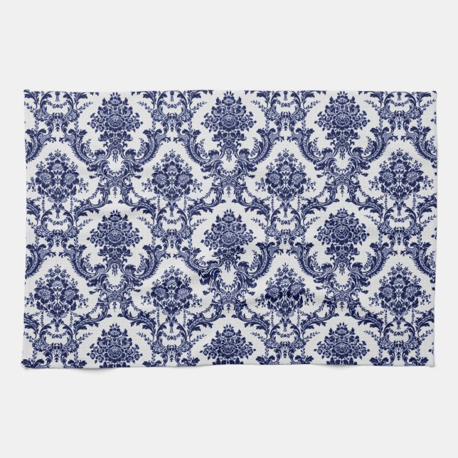 Blue Toile Tea Towel (Horizontal)