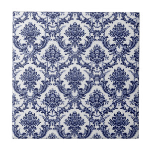 Blue Toile Tile