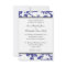 Blue Toile Wedding Invitation