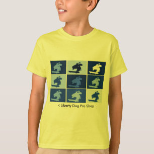 BLUE TONED SHREDDER SKATEBOARDING T-SHIRTS - KIDS