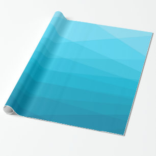 Blue Tones Polygonal Wrapping Paper