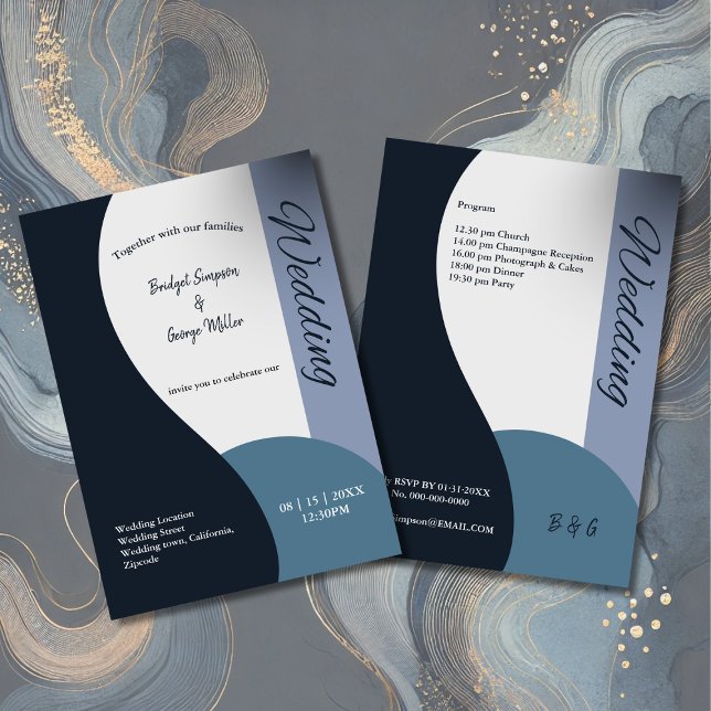 blue tones simple boho chic wedding  (Creator Uploaded)