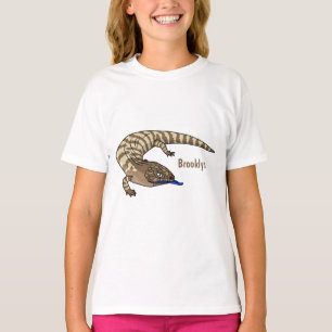Blue tongue lizard reptile cartoon T-Shirt