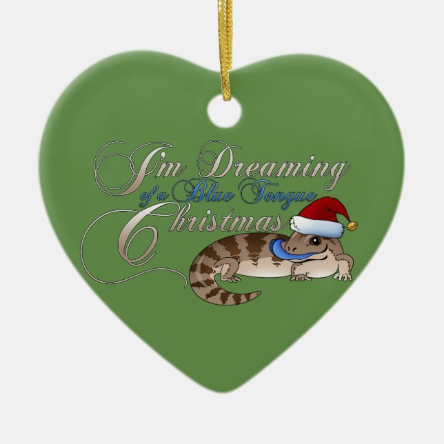 Blue Tongue Skink Ornament (Front)