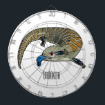 Blue-tongued skink cartoon illustration dartboard<br><div class="desc">Blue-tongued skink cartoon illustration</div>