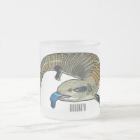 Blue-tongued skink cartoon illustration