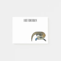 Blue-tongued skink cartoon illustration