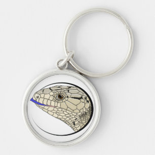 blue tongued skink keychain