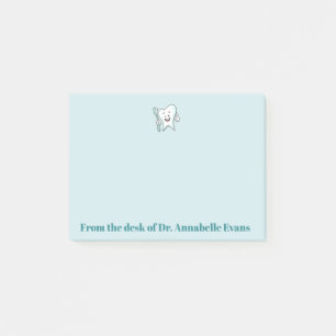 Blue Tooth and Brush Post-it Notes