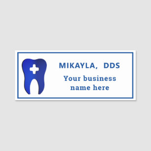 Blue Tooth Dental  Name Tag