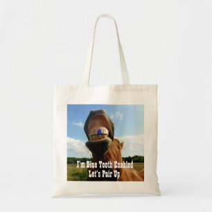 Blue Tooth Enabled Horse Tote Bag