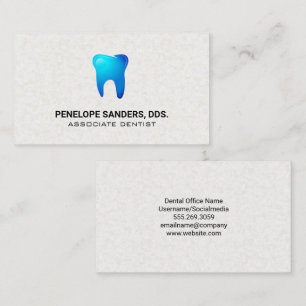 Blue Tooth Logo   Dental Business Card