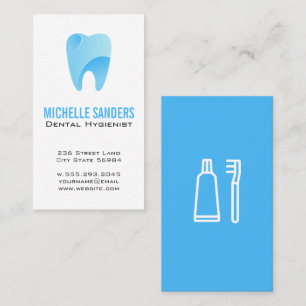 Blue Tooth Logo   Dental Business Card