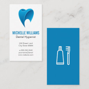Blue Tooth Logo   Dentistry Business Card