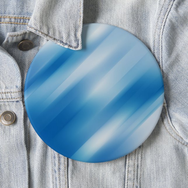 Blue topaz 6 cm round badge (In Situ)