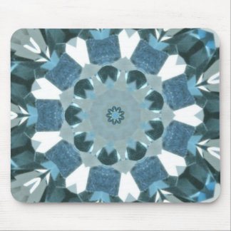 Blue Topaz Kaleidoscope Mouse Mat