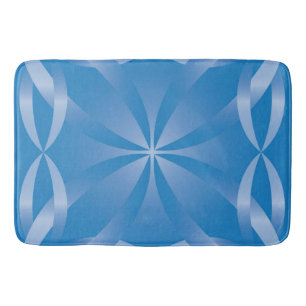 blue topaz pattern bath mat