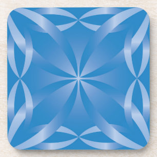 blue topaz pattern coaster