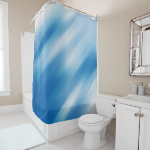 Blue topaz shower curtain