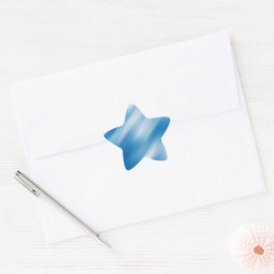 Blue topaz star sticker