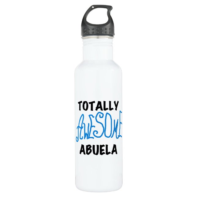 Blue Totally Awesome Abuela 710 Ml Water Bottle (Front)