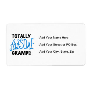Blue Totally Awesome Gramps T-shirts and Gifts