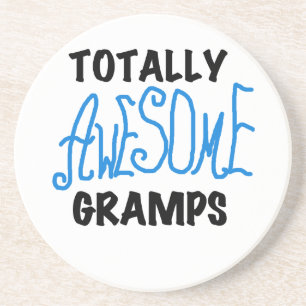 Blue Totally Awesome Gramps T-shirts and Gifts Coaster