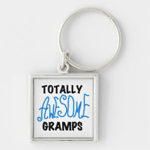 Blue Totally Awesome Gramps T-shirts and Gifts Key Ring