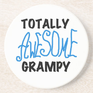 Blue Totally Awesome Grampy Tshirts and Gifts Coaster