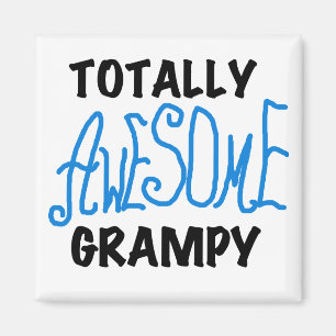 Blue Totally Awesome Grampy Tshirts and Gifts Magnet