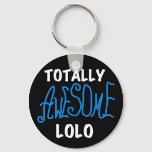 Blue Totally Awesome Lolo T-shirts and Gifts Key Ring