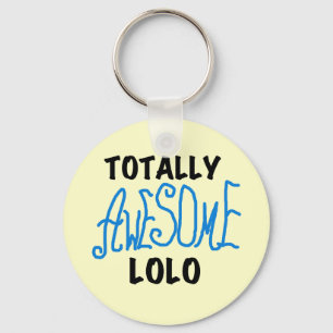 Blue Totally Awesome Lolo T-shirts and Gifts Key Ring