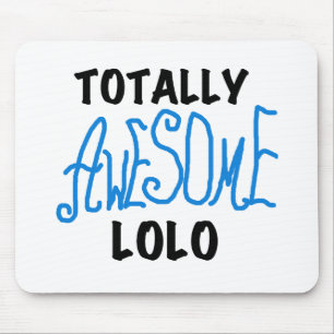 Blue Totally Awesome Lolo T-shirts and Gifts Mouse Mat