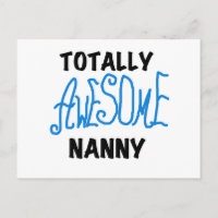 Blue Totally Awesome Nanny T-shirts and Gifts
