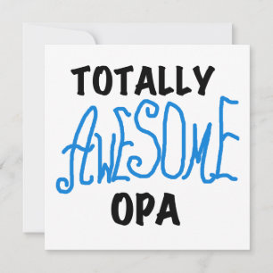 Blue Totally Awesome Opa T-shirts and Gifts