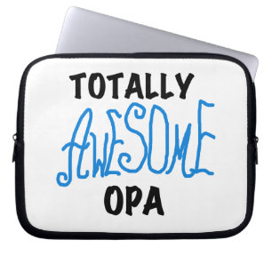 Blue Totally Awesome Opa T-shirts and Gifts Laptop Sleeve