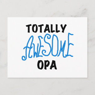 Blue Totally Awesome Opa T-shirts and Gifts Postcard