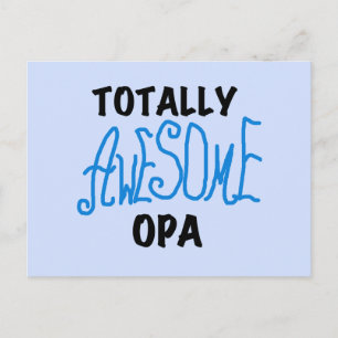 Blue Totally Awesome Opa T-shirts and Gifts Postcard