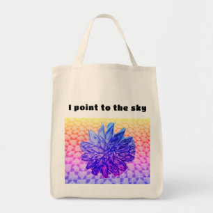 Blue tote bag