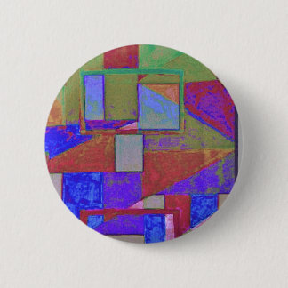 blue towel 6 cm round badge