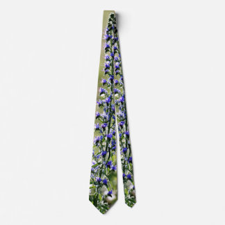Blue tower flower tie
