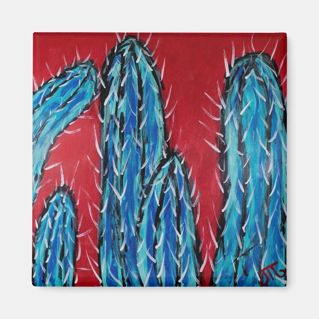 "Blue Towers" Magnet (Front)
