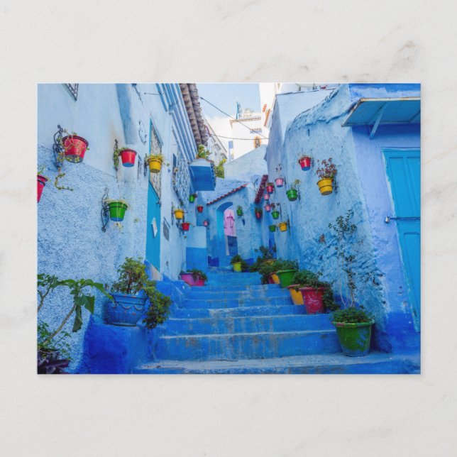 Blue town, Chefchauan Postcard (Front)