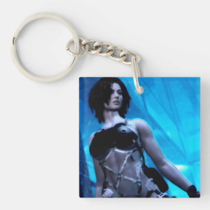 Blue Toxin acrylic keychain