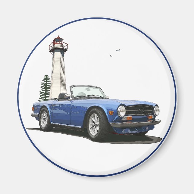 Blue TR6 Magnet (Front)