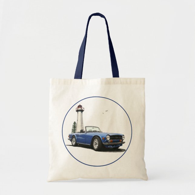 Blue TR6 Tote Bag (Front)