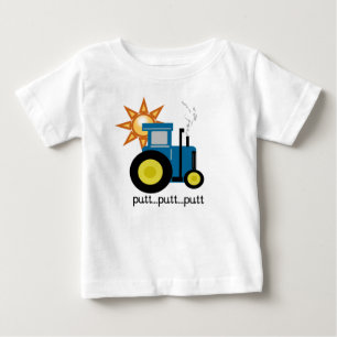 Blue Tractor Baby T-Shirt